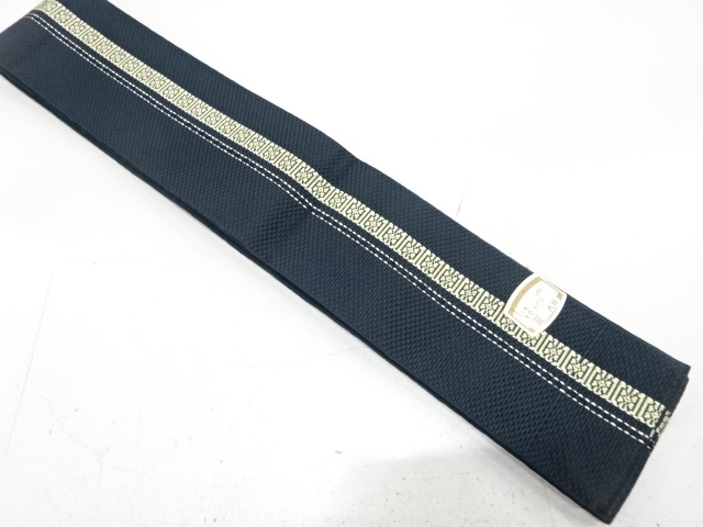 縞模様織り出し　男物角帯